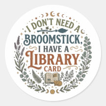 Hekserige Bibliothecaris Bibliotheekkaart Boekenli