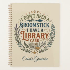 Hekserige Bibliothecaris Bibliotheekkaart Boeklief Planner
