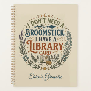Hekserige Bibliothecaris Bibliotheekkaart Boeklief Planner