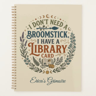 Hekserige Bibliothecaris Bibliotheekkaart Boeklief Planner