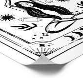Hekserige Bruids Coven Tarot Hemelse Gotische Vrij Poster (Hoek)