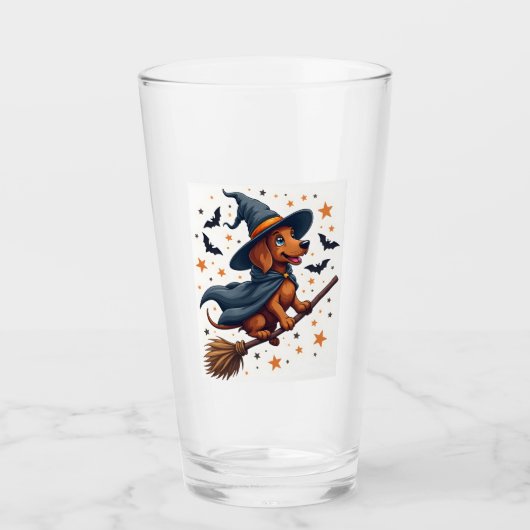 Hekserige Dackel Delight Glas (Voorkant)