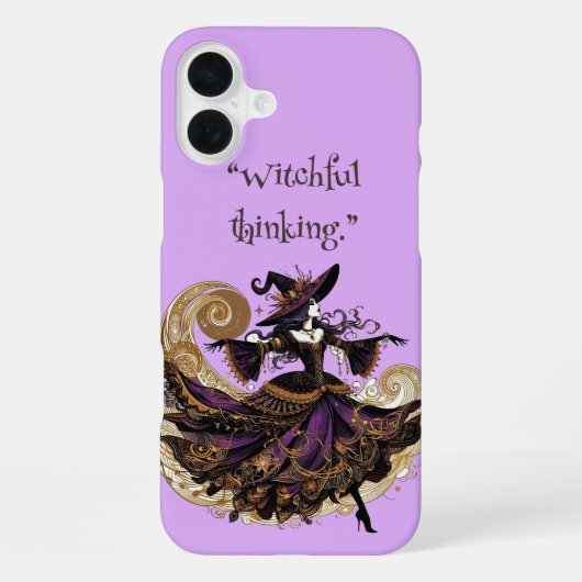 Hekserige Denken Spookachtig Paars Ondeugende Art  iPhone Hoesje (Achterkant)