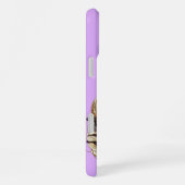 Hekserige Denken Spookachtig Paars Ondeugende Art  iPhone Hoesje (Rechterkant)