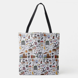 Hekserige Doodles in Kleur Tote Bag