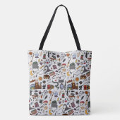 Hekserige Doodles in Kleur Tote Bag (Achterkant)