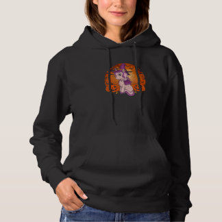 Hekserige Eenhoorn Halloween Schattig Fantasie Wez Hoodie