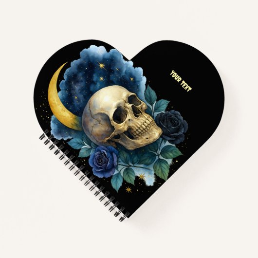 Hekserige esthetische gotische bloemige Halloween  Notitieboek (Voorkant)