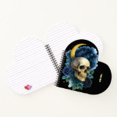 Hekserige esthetische gotische bloemige Halloween  Notitieboek (Binnen)