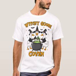 Hekserige Ganzen Koven Halloween Magie T-shirt