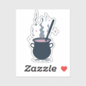 Hekserige Halloween Ketel Magie Sticker (Vel)