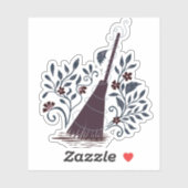 Hekserige Halloween Magische Bezem Sticker (Vel)