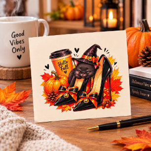 Hekserige Halloween-schoenen & Pompoen Magie – Got Briefkaart