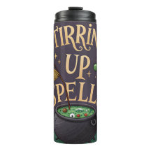 Hekserige Halloween thermische tumbler die toverdr