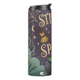 Hekserige Halloween thermische tumbler die toverdr Thermosbeker