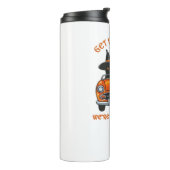 Hekserige Katten Gaan Hexing Oversized T-Shirt Thermosbeker (Gedraaid links)