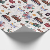Hekserige Kerstmis Inpakpapier Yule (Hoek)