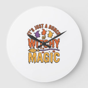 Hekserige Magische Halloween Typografie Design_1 Grote Klok