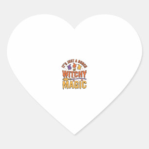 Hekserige Magische Halloween Typografie Design_1 Hart Sticker