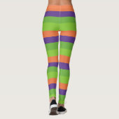 Hekserige multi gestreepte leggings (Achterkant)