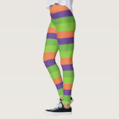 Hekserige multi gestreepte leggings (Links)