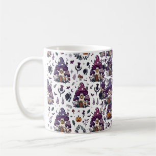 Hekserige Paddenstoelen Cottage Halloween Patroon Koffiemok