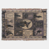 Hekserige quilt Halloween decoratie Deken (Voorkant)