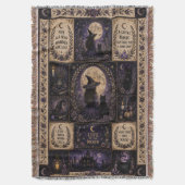 Hekserige quilt Halloween decoratie Deken (Voorkant Verticaal)