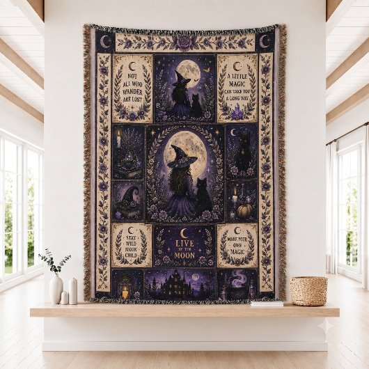 Hekserige quilt Halloween decoratie Deken