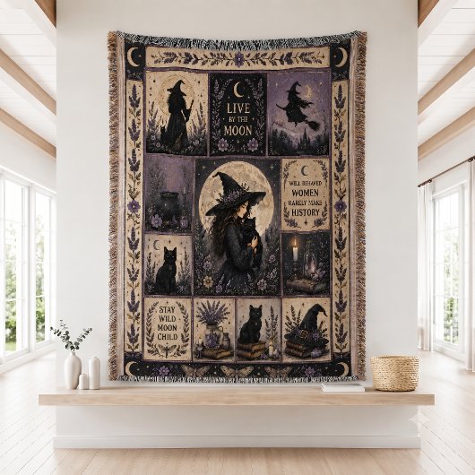 Hekserige quilt Halloween decoratie Deken