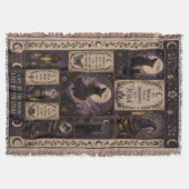 Hekserige quilt Halloween decoratie Deken (Voorkant)