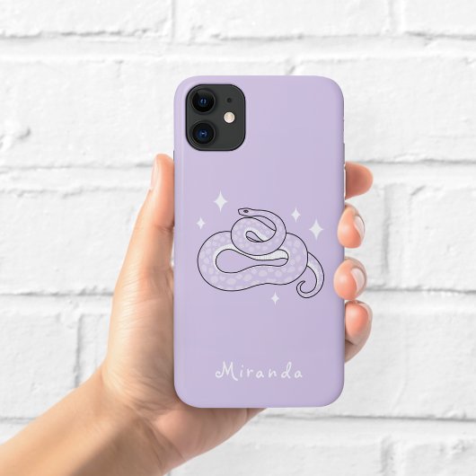 Hekserige Slang Paarse Hoestelcase Case-Mate iPhone Case