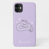Hekserige Slang Paarse Hoestelcase Case-Mate iPhone Case (Achterkant)