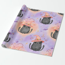 Hekserige Snorharen – Pastelkleurig Halloween Kat 