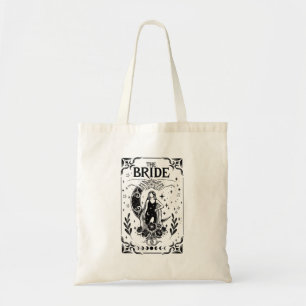 Hekserige vrijgezellenbruid Bruids Coven Gotische Tote Bag