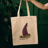 Hekserige vrouw geïllustreerd Paarse heks Pet Tote Bag