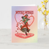 Hekserige Wensen, Fantasie Ontwerp.. Kaart (Gele Bloem)