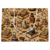  Hekserij Boeken & Kaarsenpatroon (2) Groot Cadeauzakje (Voorkant)