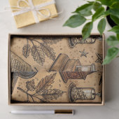  Hekserij Boeken & Kaarsenpatroon (2) Tissuepapier (Geschenk)