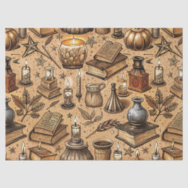  Hekserij Boeken & Kaarsenpatroon (2) Tissuepapier