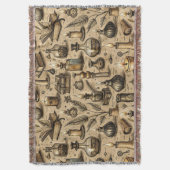  Hekserij Boeken & Kaarsenpatroon Deken (Voorkant Verticaal)