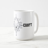 Hekserij Bull Skull Halloween Koffiemok (Voorkant rechts)