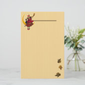 Hekserij en zwarte kat briefpapier (Staand voorkant)