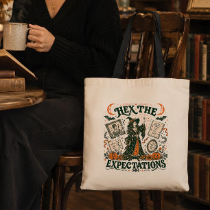 Hekserij Halloween Donkere Academie Grafische Kuns Tote Bag