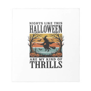 Hekserij Halloween Verschrikkingsscène Gravure Des Notitieblok