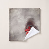 hekserij | Halve maan met gotische rode rozen Bad Handdoek (Wasdoekje)