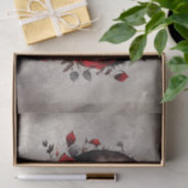 hekserij | Halve maan met gotische rode rozen Tissuepapier (Geschenk)