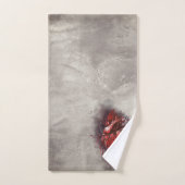 hekserij | Hart met rode en gouden bloedingsdruppe Bad Handdoek (Handdoek)