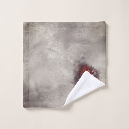 hekserij | Hart met rode en gouden bloedingsdruppe Bad Handdoek (Wasdoekje)