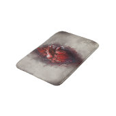 hekserij | Hart met rode en gouden bloedingsdruppe Badmat (Gekanteld)